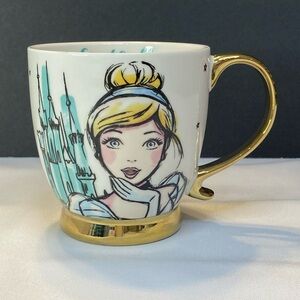 Disney Cinderella Dream Footed Mug With Gold Handle